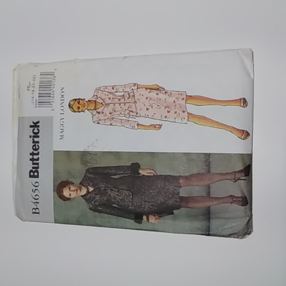 Butterick 2008 Original Maggie London Vintage Suit Pattern #B4656 SZ 16-22